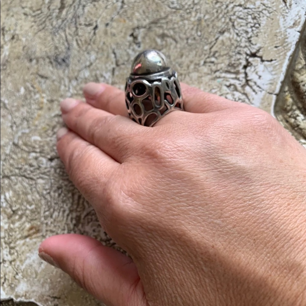 Rachel Gera Sterling Dome Silver Ring..